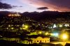 Quito night - La Viergen on the left Quito night - La Viergen on the left