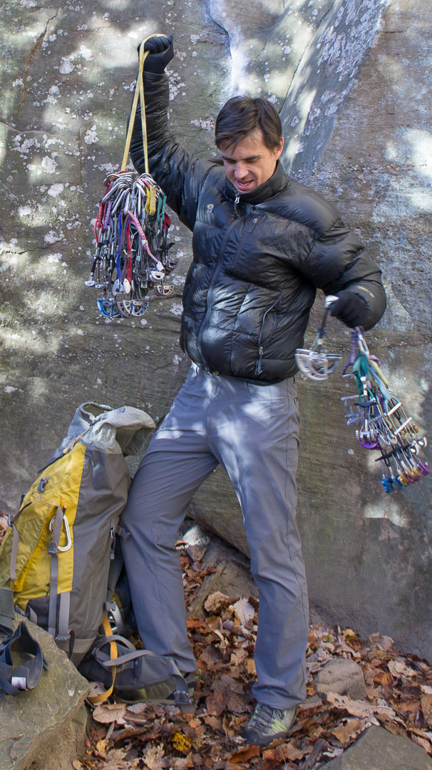 Click to view full size image
 ============== 
How many cams will I fit into an 80 foot climb...?
